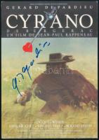 Gerald Depardieu francia színész autográf aláírása képeslapon