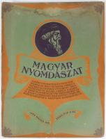 1921-1922 Magyar Nyomdászat, a könyvnyomtató és testvériparágak havi szakfolyóirata összesen 10 db s...