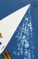 1966 A fehér asszony. Filmplakát, papír, jelzés nélkül, Offset Nyomda, hajtásnyomokkal, 57×40 cm