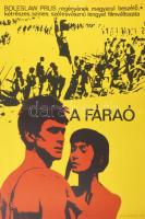 1966 A fáraó. Filmplakát, papír, jelzés nélkül, Offset Nyomda, hajtásnyomokkal, apró lapszéli szakad...