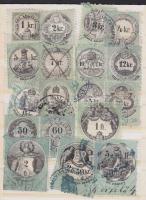 1870 Hártyapapír, 18 db klf érték