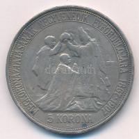 1907KB 5K Ag "Ferenc József koronázásának 40. évfordulója" T:VF patina, ph.
Adamo K7.1