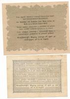 1848. 1Ft + 10Ft "Űn. 1088 46" "Kossuth bankó" T:F fo.
Adamo G104, G111