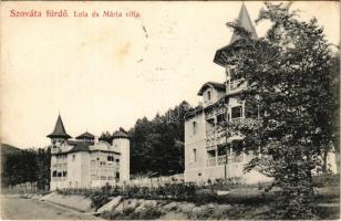 1911 Szovátafürdő, Baile Sovata; Lola és Mária nyaralók. Dragoman S. J. kiadása / villas (fl)