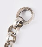 Ezüst (Ag) verlauf elrendezésű anker nyaklánc, jelzett, 835 ezrelékes ezüst, h: 44 cm, 15,9g