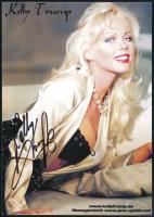Kelly Trump (1970) Német erotikus színésznő autográf aláírása képeslapon