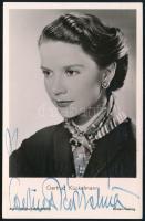 Gertrud Christine Franziska Kückelmann (1929-1979) ) színésznő autográf aláírása képeslapon