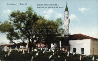 Durres mosque and cemetery in Varosh