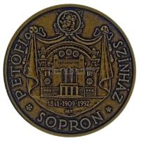 1992. "200 éves a soproni magyar nyelvű színjátszás / Petőfi Színház Sopron" bronz emlékér...