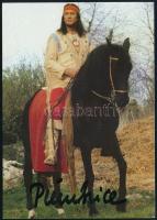 Pierre Brice (1929-2016) francia színész, Winettou alakítója a spagetti westernekben autográf alíárá...