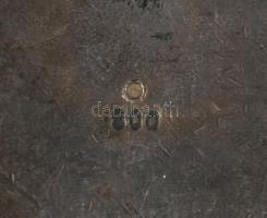 Ezüst (Ag) bross virág motívummal, jelzett, 800 ezrelékes, d: 5 cm, 15,5g