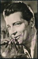 Carlos Thompson argentin színész (1923-1990) argentin színész autográf aláírása őt ábrázoló képeslap...