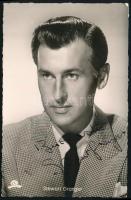 Stewart Granger (1913-1993 ) német színész autográf aláírása őt ábrázoló képeslapon