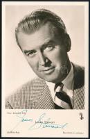James Stewart (1908-1997) Amerikai filmszínész autográf aláírása őt ábrázoló képeslapon