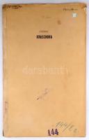 1863 Krassó / Kraschova Bánát vasútállomás nagy méretű színes tervrajza. 74x40 cm 

1863 Large col...