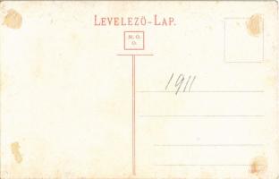 1911 Herkulesfürdő, Baile Herculane; Gizella kereszt / Gisella-Kreuz / cross (Rb)