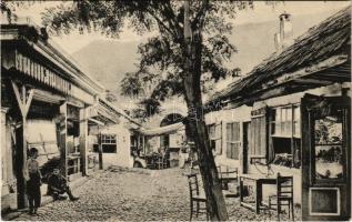 Ada Kaleh (Orsova), Török bazár, piac, vizipipa, teaház / Turkish bazaar, market