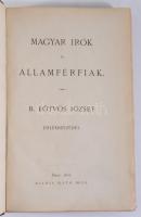 Eötvös József, báró: Magyar írók és államférfiak. - - emlékbeszédei. Pest, 1868, Ráth Mór, 333 p. El...
