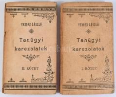 Verner László: Tanügyi karczolatok. Tizenöt apró történet. I-II. köt. Komócsy József előszavával. Bé...