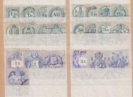 1891 Okmánybélyeg sor 23 db klf értéke