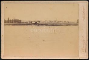 ca 1890 Keszthely, Csónakázó egyesület háza kabinetfotó Istvánffy I. Nagykanizsa - Keszthely műtermé...