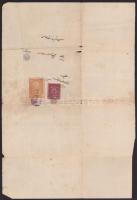 ca 1890 Oszmán török bírósági irat okmánybélyegekkel 

ca 1890 Ottoman Turkish court document with...