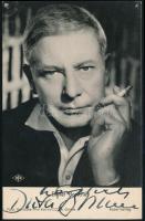 Dieter Borsche (1909-1982) Német színész autográf aláírása képeslapon