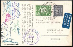 1952 Osztrák olimpiai csapat tagjai által aláírt képeslap

Postcard signed by members of the 1952 ...