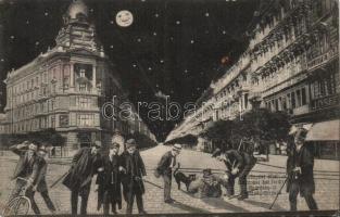 Budapest VI. Andrássy út éjjel (fa)