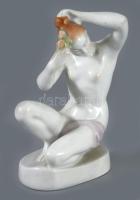 Aquincum akt figura. Jelzett, hibátlan, m: 14 cm