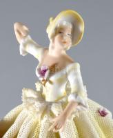 Unterweissbach balerina, jelzett, fodron sérüléssel m: 11,5 cm