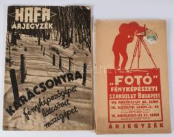 Vegyes fotó tétel, 4 db: 

1928 "Fotó" Fényképészeti Szaküzlet fotó és optikai cikkek ár...