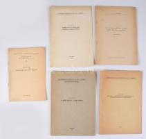 Vegyes borászattal kapcsolatos különlenyomat tétel, 5 db:

Vajkai Aurél: Szőlőprések és díszítésük...