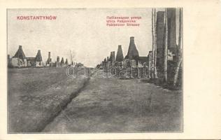Konstantynów Pabjanicka street demolished