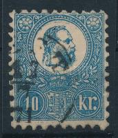 1871 Kőnyomat 10kr (45.000) (elvékonyodás / thin paper)