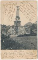 1905 Doboj, Monument der im Jahre 1878 Gefallenen des Inftr.-Regmt. No. 8. / K.u.K. military heroes ...