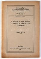 Szabó István: A jobbágy birtoklása az örökös jobbágyság korában. Értekezés a Történeti Tudományok Kö...