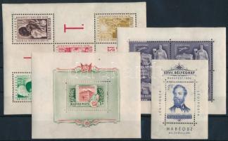 1949-1955 4 klf blokk és kisív (33.000)