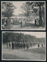 1930 Gödöllői Jamboree fotó, 2 db, hátoldalon feliratozva, 7×5 cm