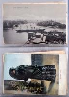 MÁLTA - 49 db RÉGI város képeslap Lindner albumba rendezve / MALTA - 49 pre-1945 town postcards in a...