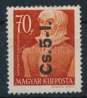 1946 Betűs Cs.5-I./70f fordított felülnyomással