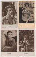 15 db RÉGI motívum képeslap: főleg külföldi színészek és színésznők / 15 pre-1945 motive postcards: ...