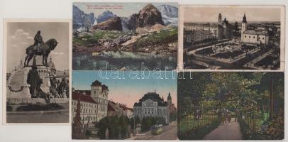 10 db RÉGI elcsatolt területek (Erdély, Felvidék, Vajdaság), történelmi magyar város képeslap; vegye...