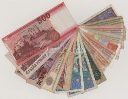 15db-os vegyes magyar és külföldi bankjegytétel + 1916. Budapest "Budapest Székesfőváros" ...