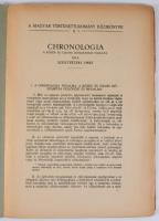Szentpétery Imre: Chronologia. A Magyar Történettudomány Kézikönyve II. köt. 5. füzet. Bp., 1923, Ma...