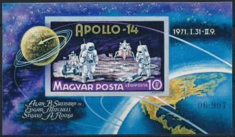 1971 Apollo-14 vágott blokk (4.000)