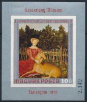 1970 Festmények (IX.) vágott blokk (3.500)