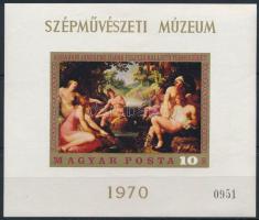1970 Festmény VIII. vágott blokk (4.000)