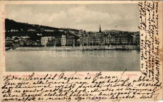 1903 Budapest I. Budai részlet, Tabán. Divald Károly 50. sz. (EM)