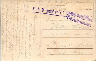 1918 Abbazia, Opatija; Arcaden Café und Seebad / kávéház és fürdő / café, beach + "M. Kir. 29. ...